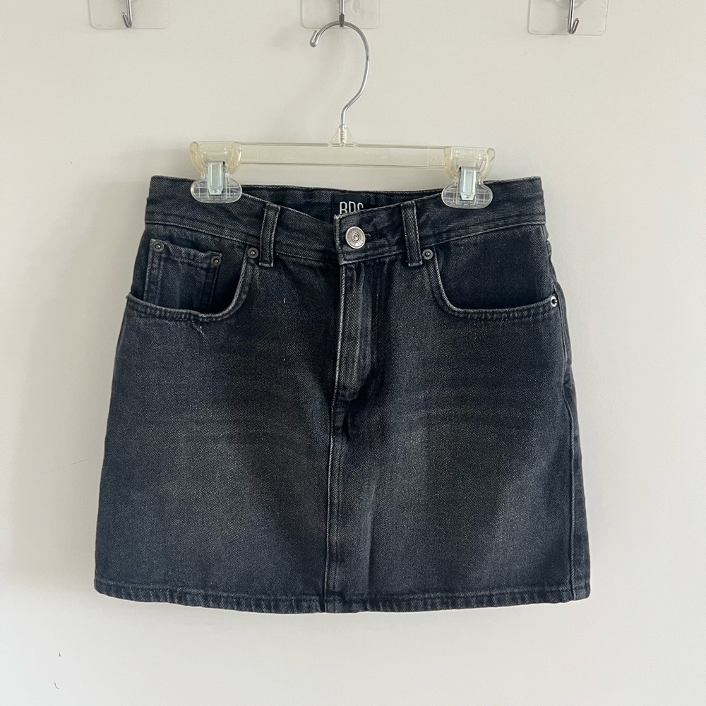 Urban outfitters black denim BDG mini skirt size S